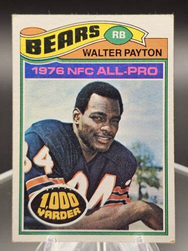 walter payton 1976 nfc all pro card|walter payton all pro.